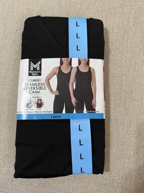 Member's Mark Seamless Reversible Cami - Black (2-Pack)
